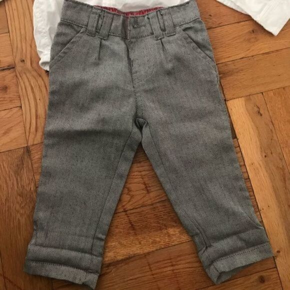 Boys Dress pants, shirt and bow tie 6 months suit​​ - Picture 3 of 8